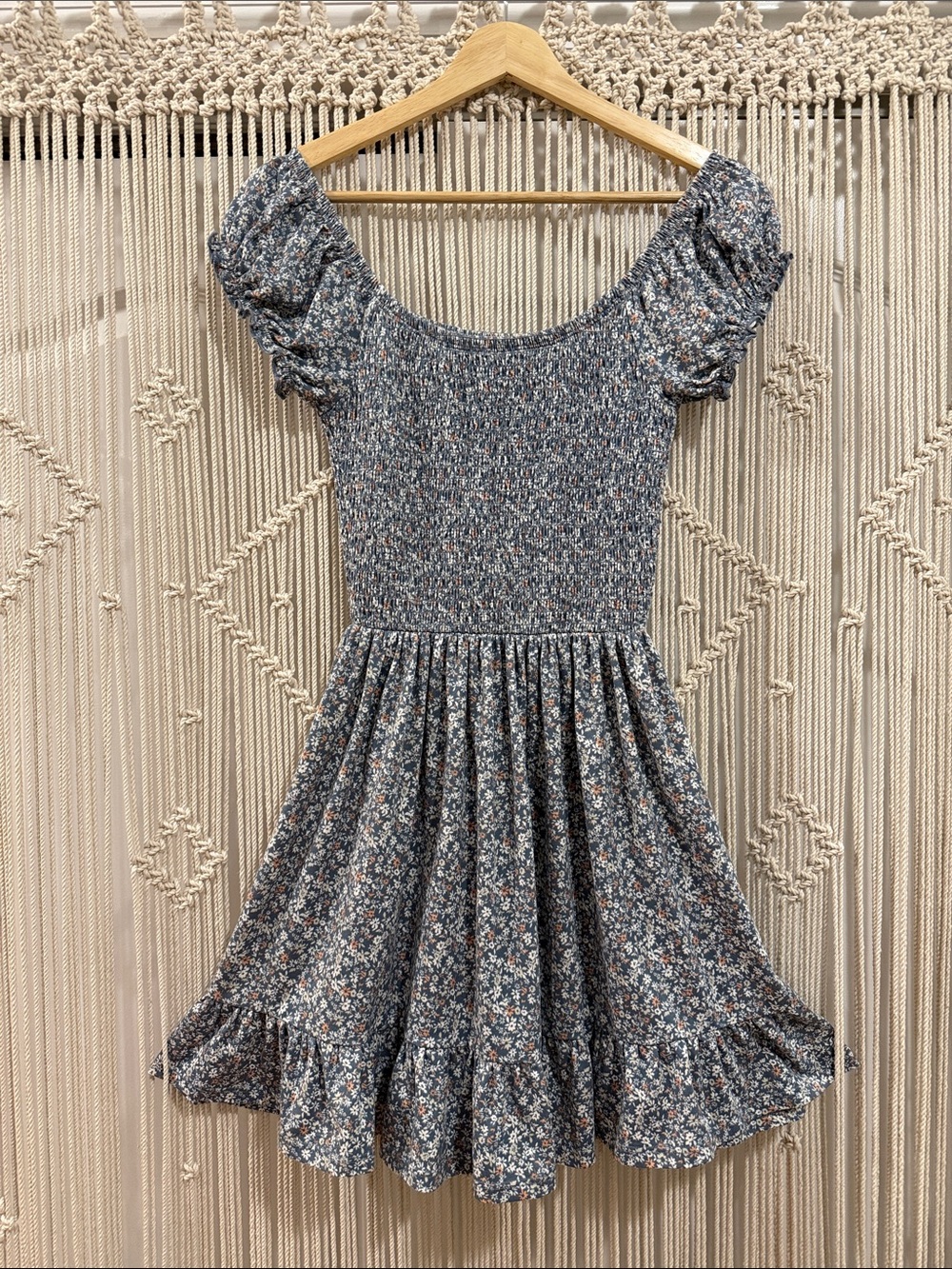 Urban Outfitters Tessie Floral Smocked Mini Dress